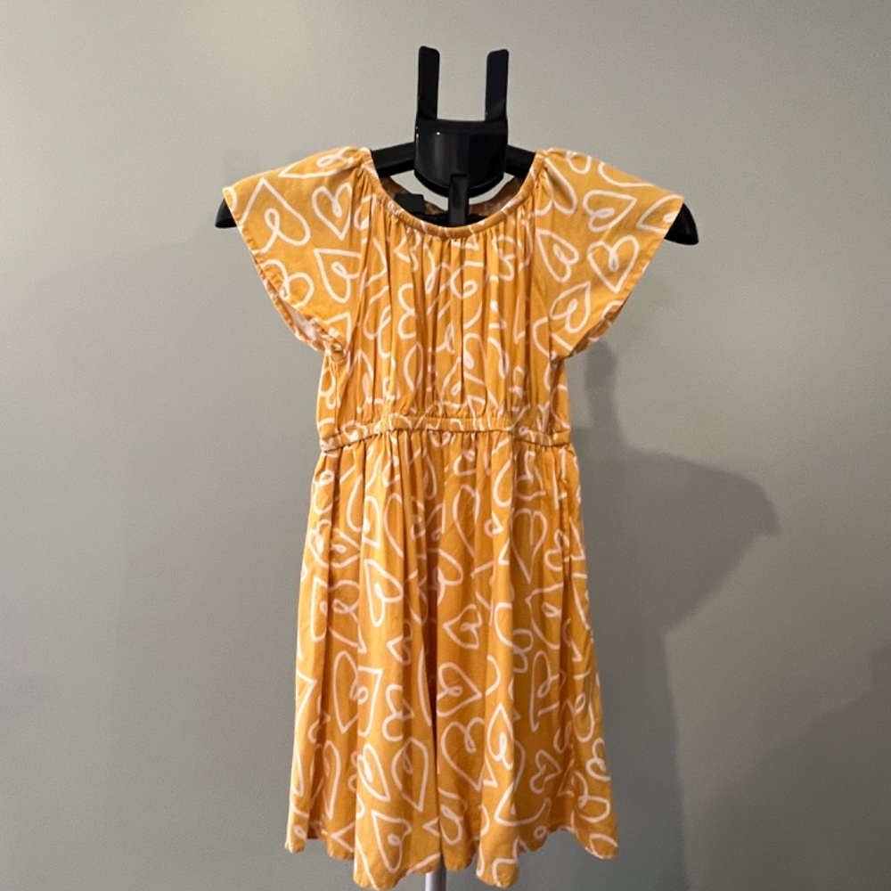 Cat & Jack, Mustard Yellow Girls Dresses (Girl's), size 7/6